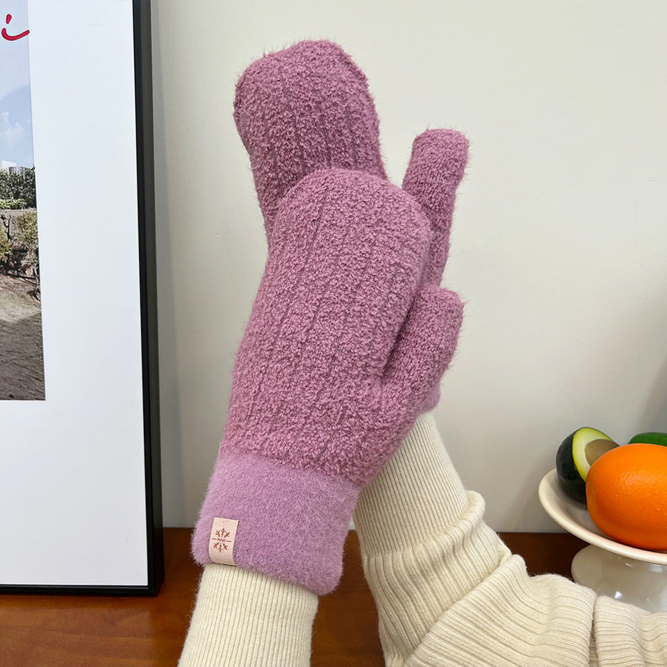 Wholesale Autumn and Winter Knitted Cold-proof Warm Gloves