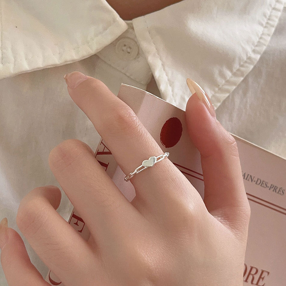 Wholesale Simple Sterling Silver Love Ring