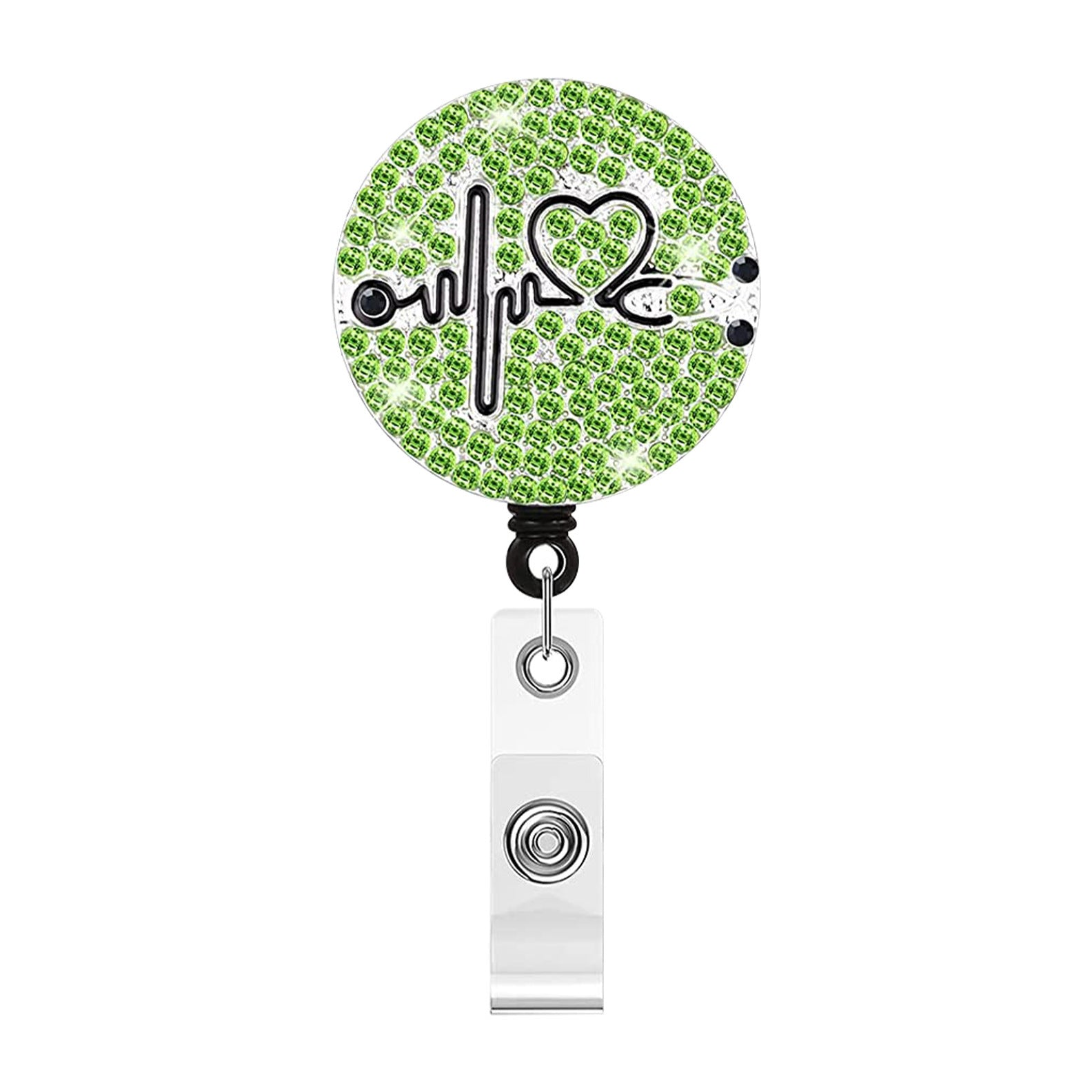Wholesale Metal Rhinestone Stethoscopes, Electrocardiograms, Crocodile Clips, Badges, Scrolls, Retractable Plastic Keychains