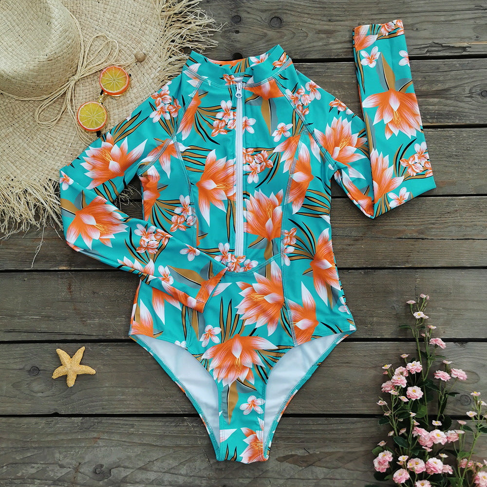 Wholesale Surfwear Long Sleeve Polyester Swimwear