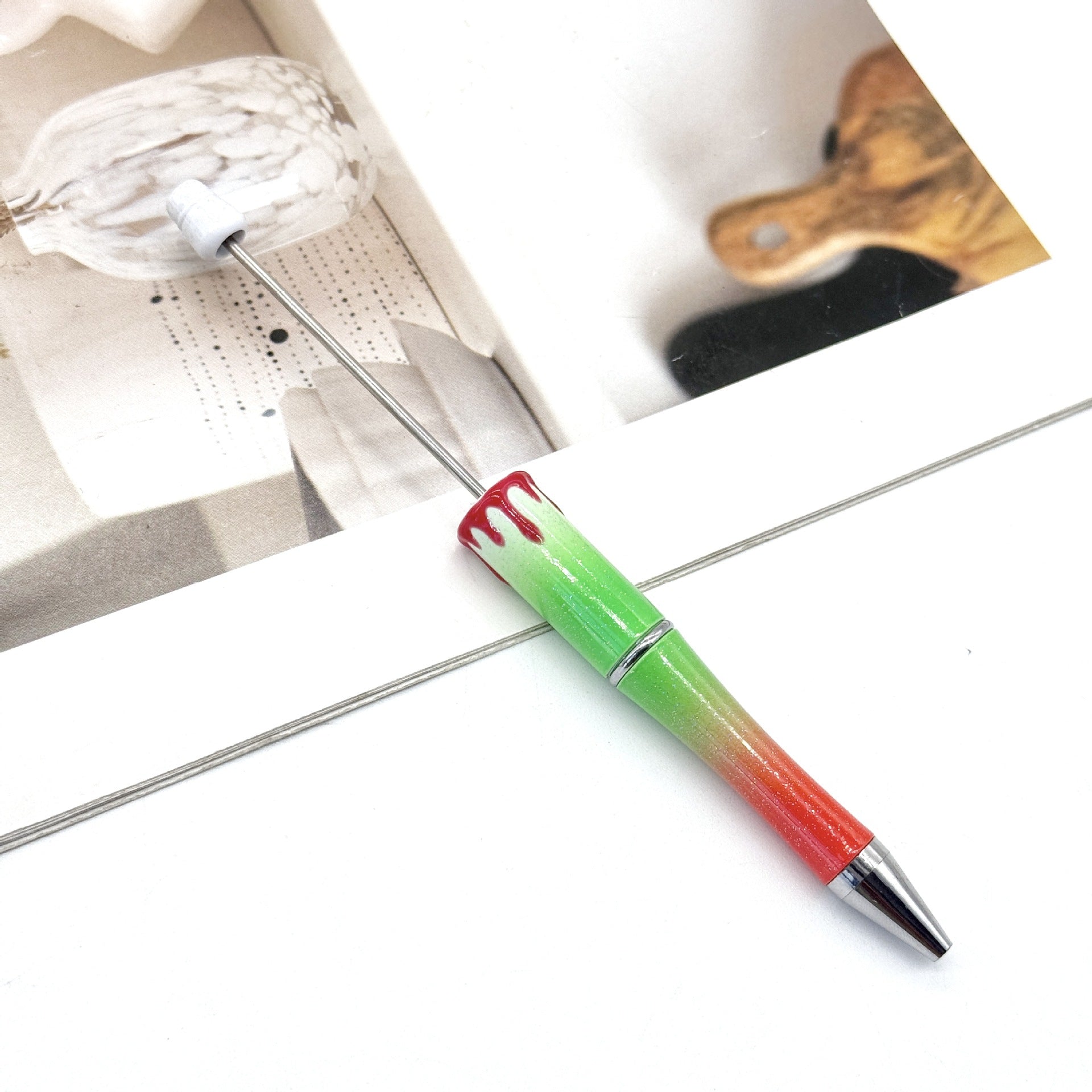Wholesale New DIY Blood Print Beadable Pen Christmas Blood Print Pen