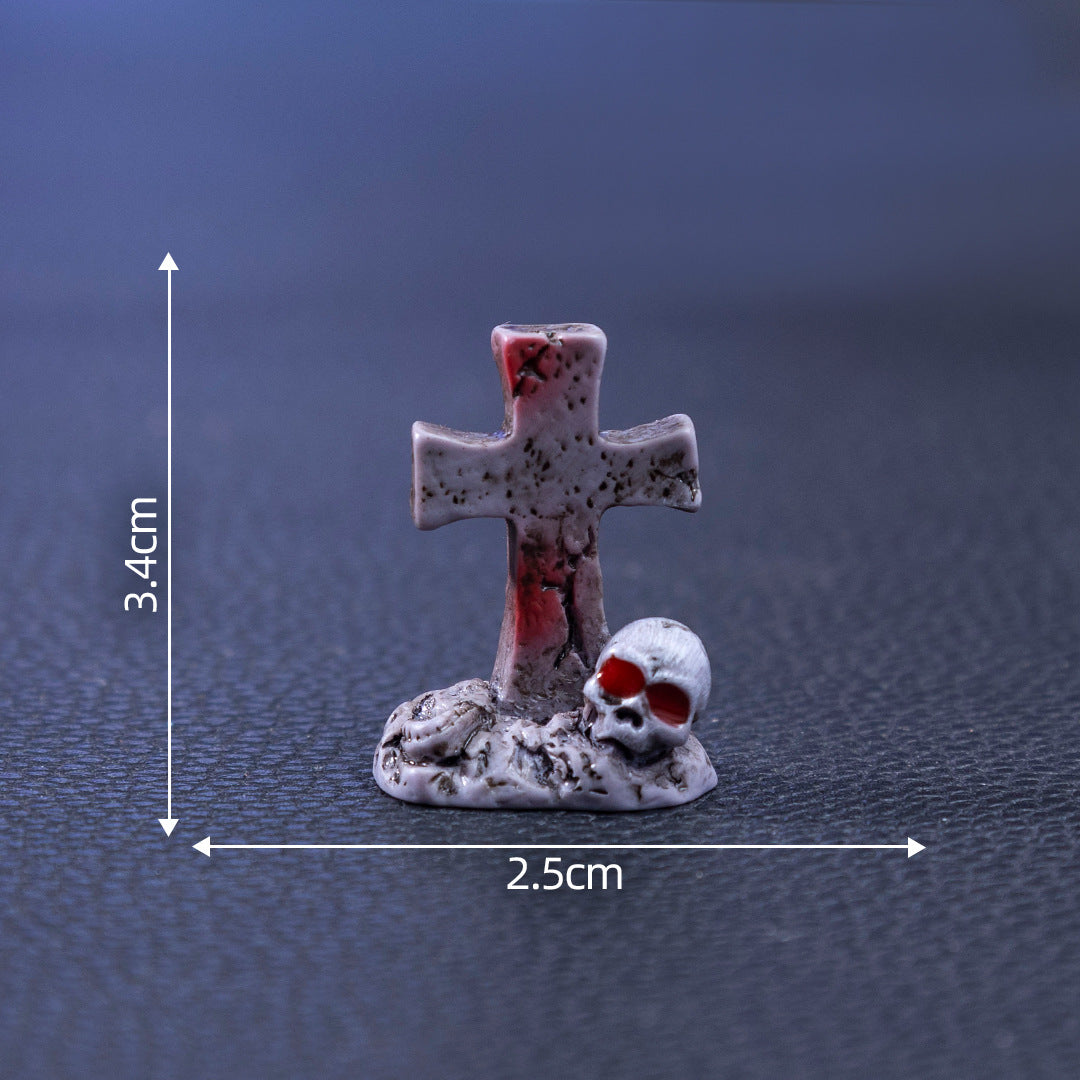Wholesale  skull DIY decoration accessories micro landscape desktop small ornaments