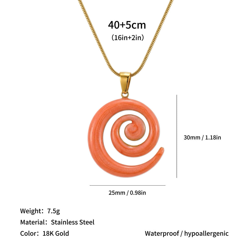 Wholesale Sun Starfish and Other Pendants Titanium Steel Necklace