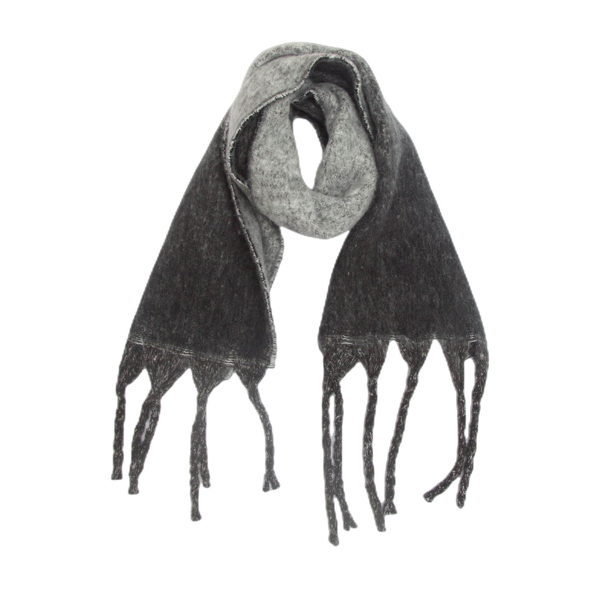 Wholesale Winter Thickened Tassel Gradient Scarf