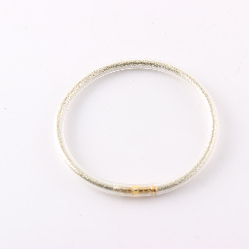 Wholesale  Gold Dust Single-layer Silicone Bracelet