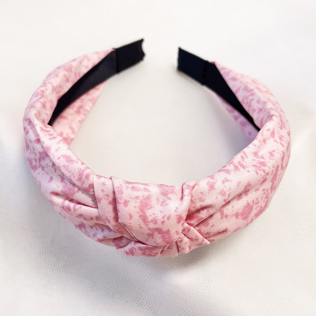 Wholesale Fabric flower cross knot wide edge sweet headband