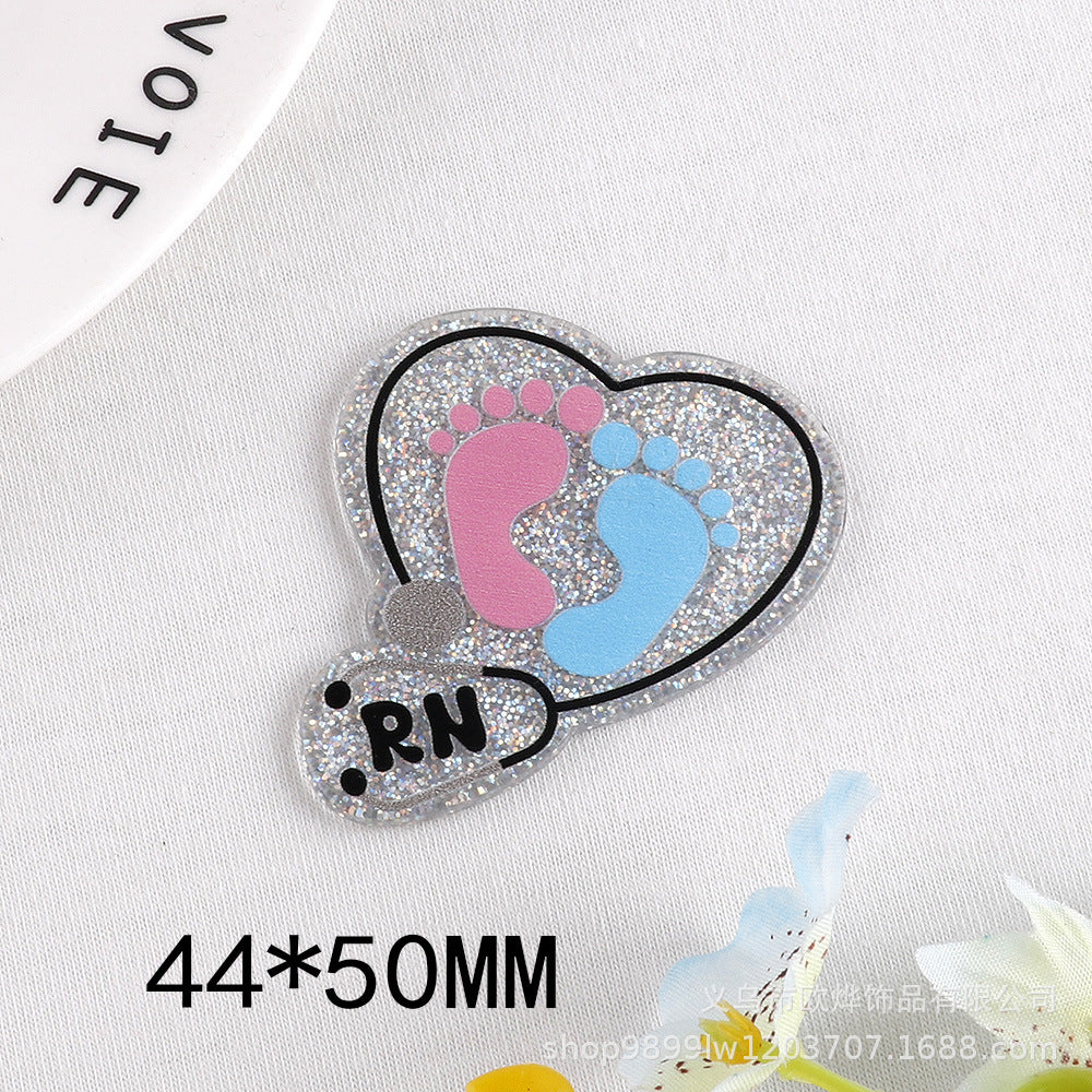 Wholesale 10PCS FlatBack Cartoon Pills Clothes Bottle Pins Cute Things DIY Acrylic Patch