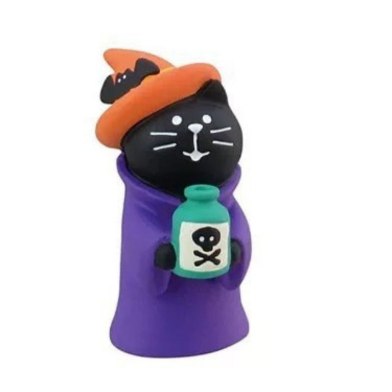 Wholesale  Cat Themed Miniature Resin Ornaments Decorative Accent for Wedding Gift