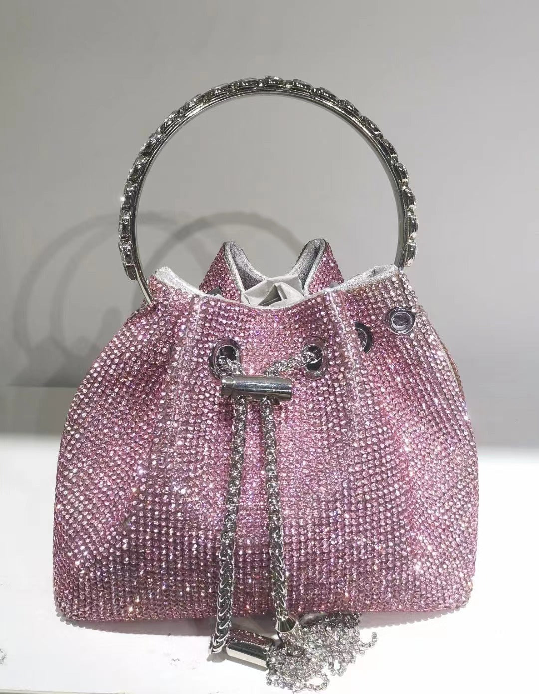 Wholesale Rhinestone Acrylic Fashion Diamond-encrusted High-end Evening Handbag Chain Bag Shoulder Bag