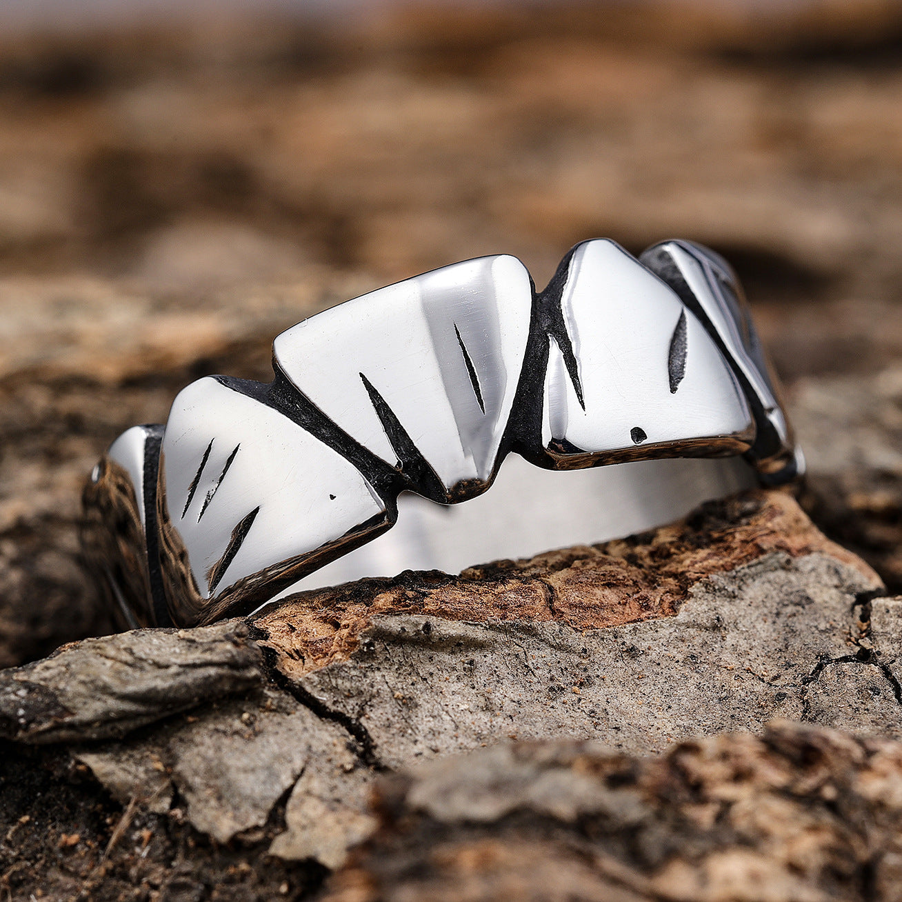 Wholesale Rock  Titanium Steel Men's Rings