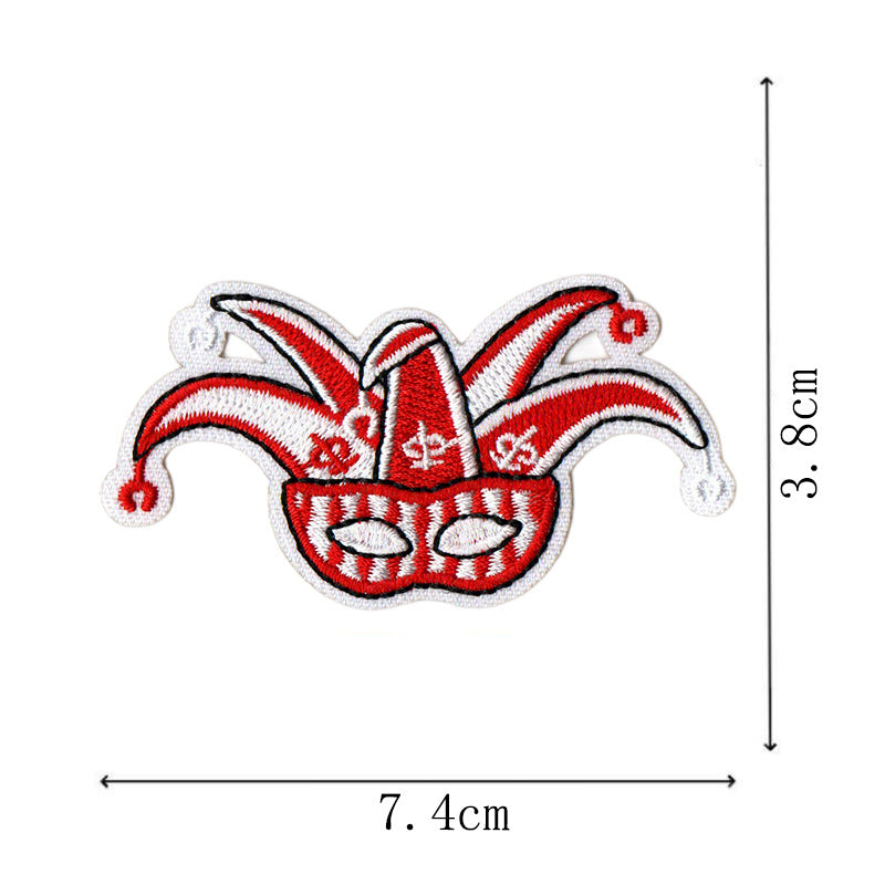 Wholesale Red Cartoon Carnival Series Embroidery DIY Patches