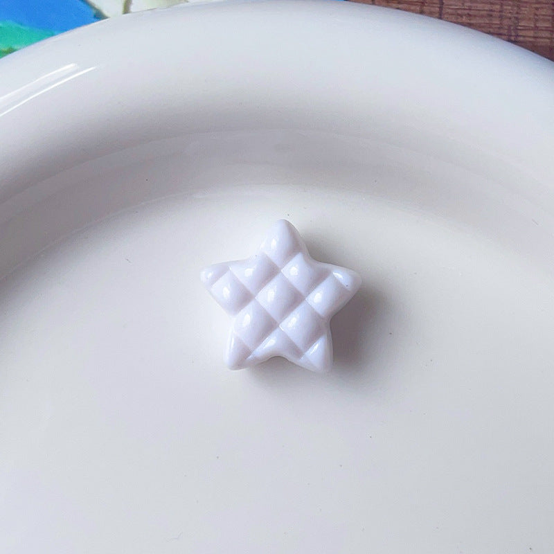 Wholesale 10pcs Five-pointed Star Color Stars Acrylic Beads