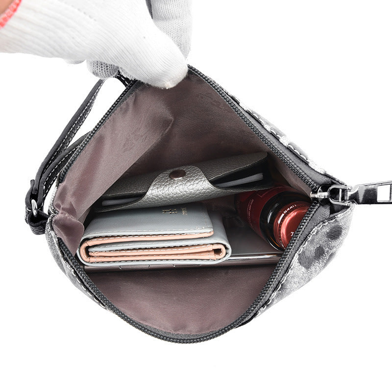 Wholesale Leopard Print Cow Print Shoulder Handbag Set