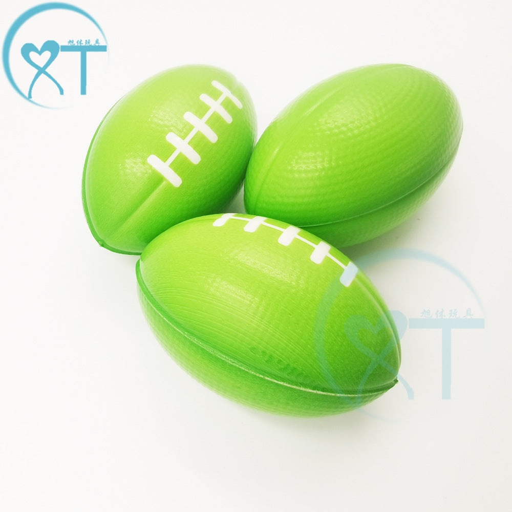 Wholesale  hot selling sponge 9cm pu ball coffee rugby pu foaming elastic ball vent decompression ball toys