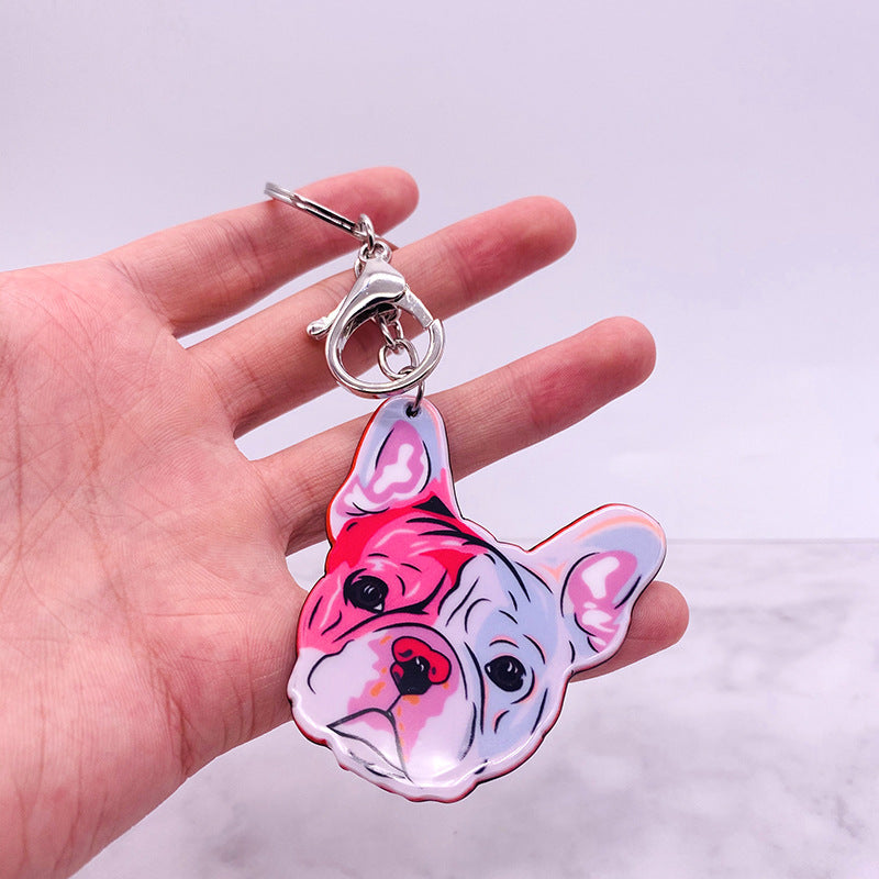 Wholesale of Cute Dog Acrylic Keychains