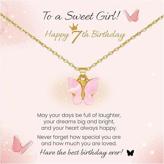 Wholesale Stainless Steel Pink Butterfly Pendant Necklace Fashion Jewelry Gift For Daughter Granddaughter