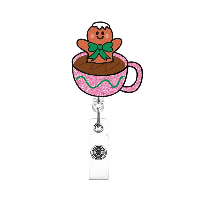 Wholesale Christmas cartoon gift Badge Reels