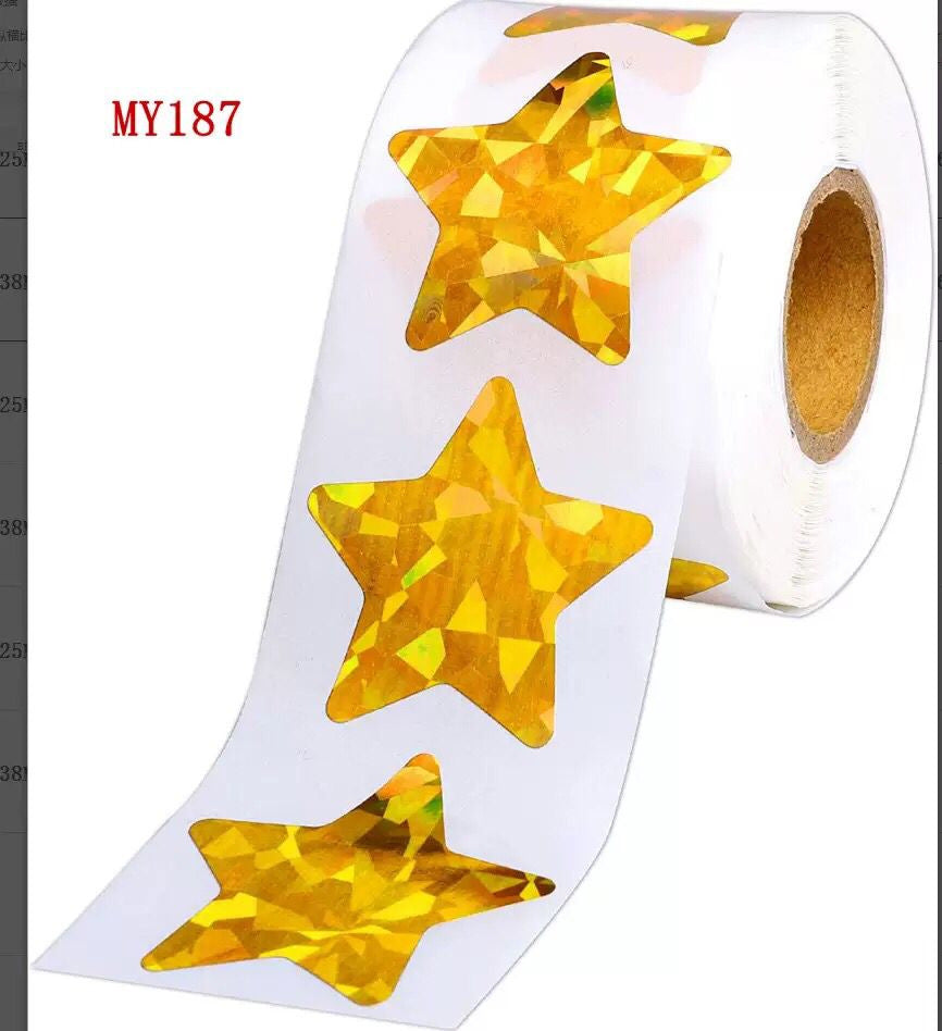 Wholesale star sticker bonus chart decoration sticker