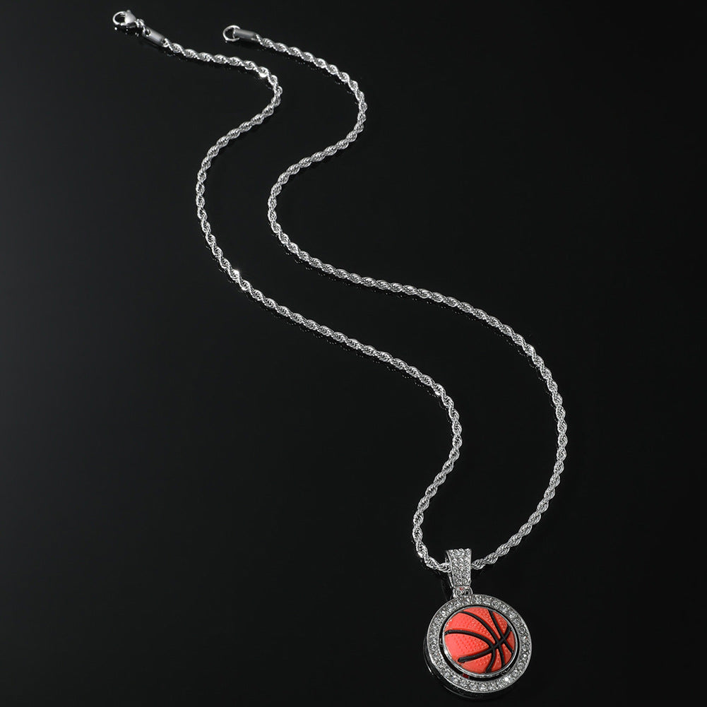 Collares de aleación de aleación de baloncesto de diamantes al por mayor