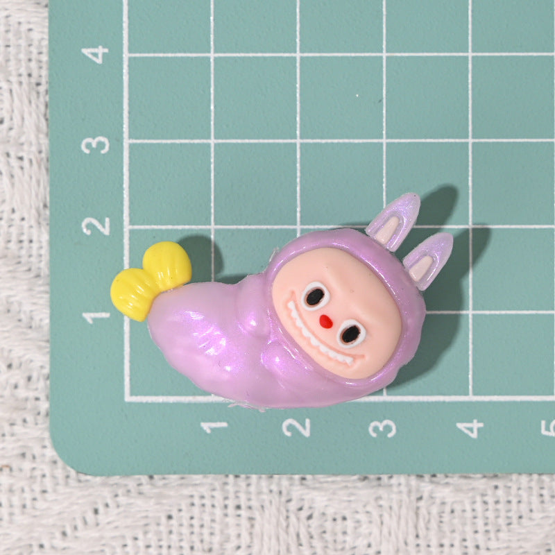 Wholesale 10pcs/pack oft silicone cartoon fried shrimp rubber beads