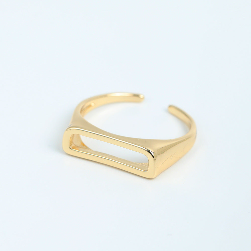 Wholesale Copper 26 Letter Open Ring