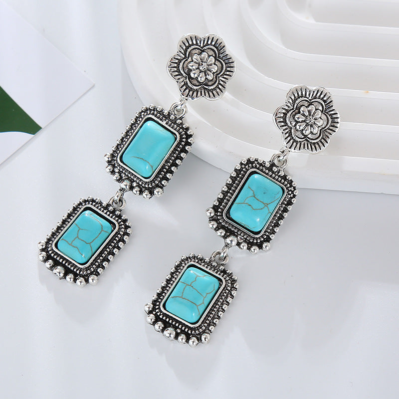 Wholesale Retro multi-layer exaggerated bohemian earrings