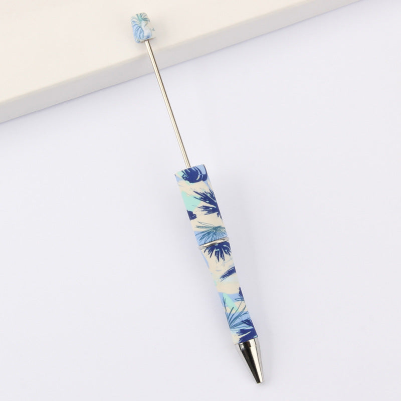 Wholesale Beadable Pens DIY for Beaded Cow Leopard Print Plastic Pen