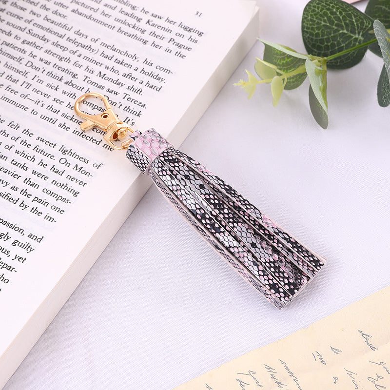 Wholesale Tassel pendant leopard print snake print fashion trend key accessories