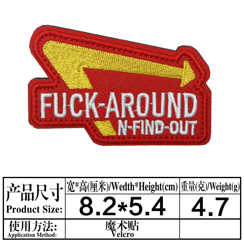 Wholesale Embroidered velcro badge back loop hook strap wool patches