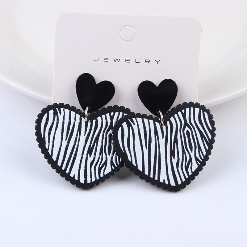 Wholesale Valentine's Day Heart Acrylic Earrings