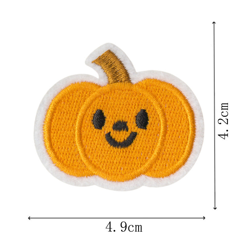 Wholesale Embroidered Pumpkin Patches  Iron On Appliques Set Of 9 For Towels DIY Home Decor