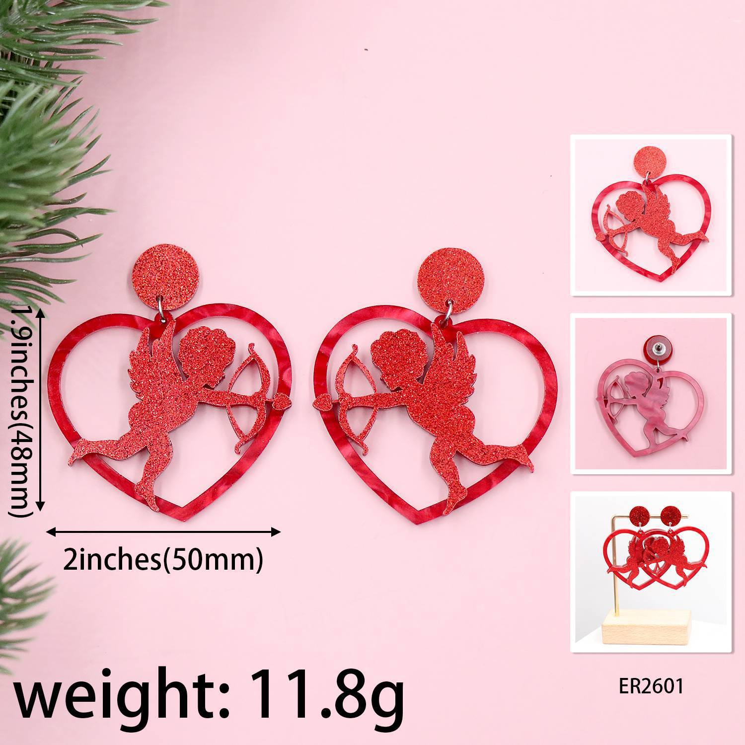 Wholesale Valentine's Day accessories rose vintage earrings