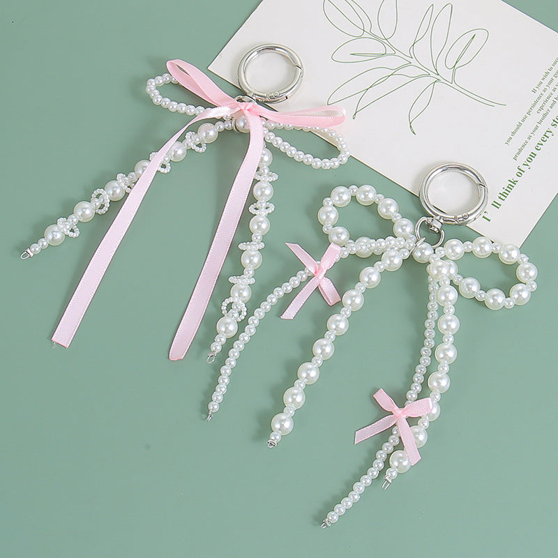 Wholesale Ribbon Bow Pendant Love Accessories Key Chain
