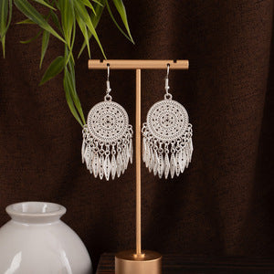Wholesale Long tassel ethnic minority earrings