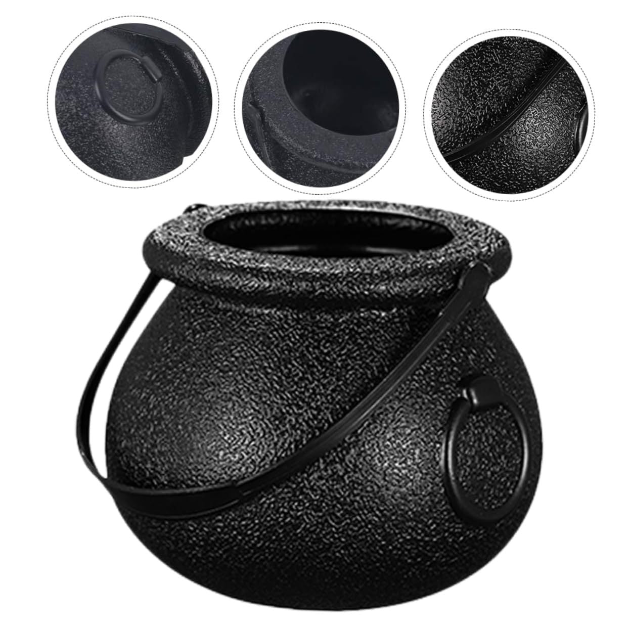 Wholesale Halloween Children's Portable Bucket Black Candy Jar Prom Decorative Ornaments Decorative Props Witch Jar