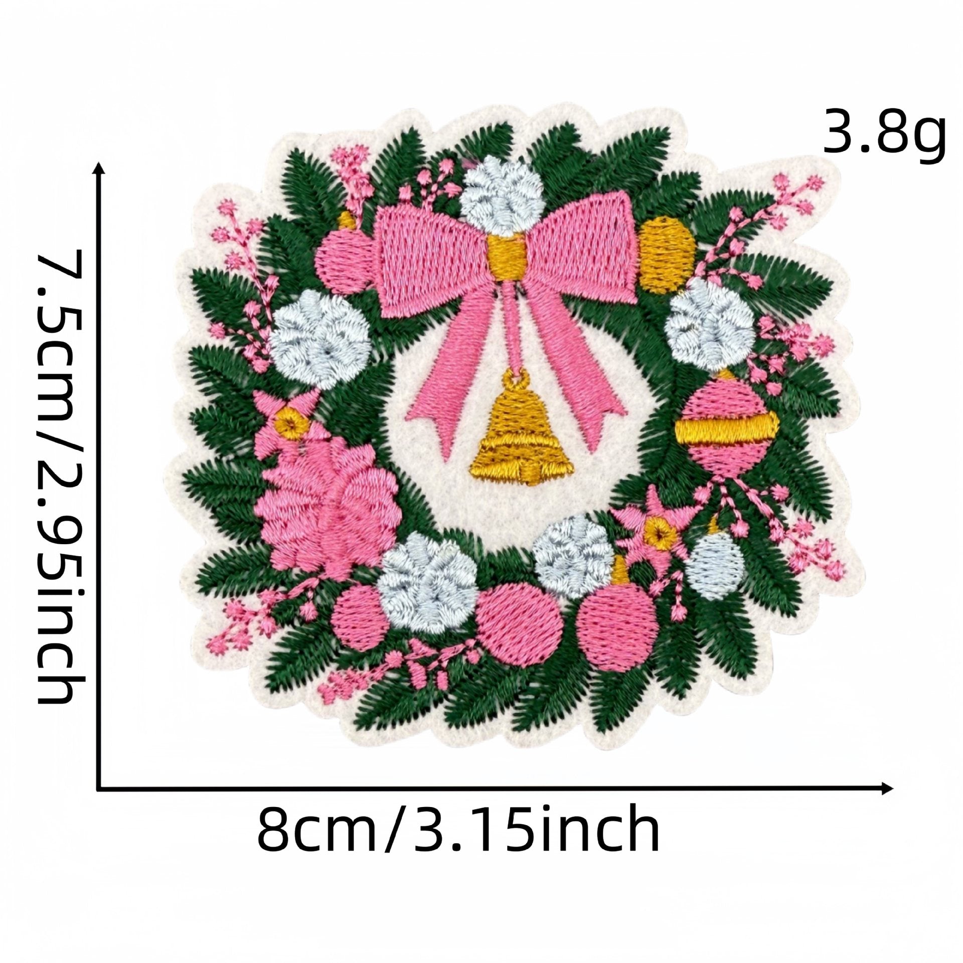 Wholesale Pink Cartoon Christmas Embroidery DIY Patches