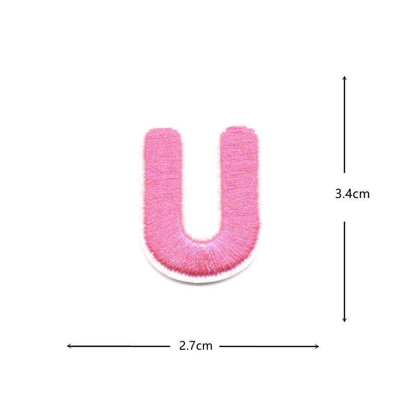 Wholesale Colorful numeric and English letters DIY Patches