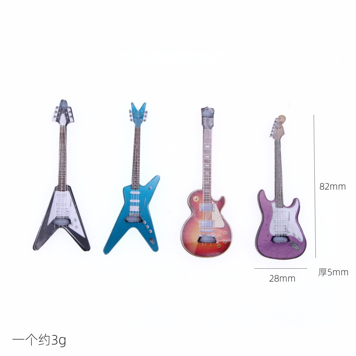 Wholesale Dollhouse 1:12 Doll House Mini Artificial Musical Instrument Electric Guitar Doll Accessories
