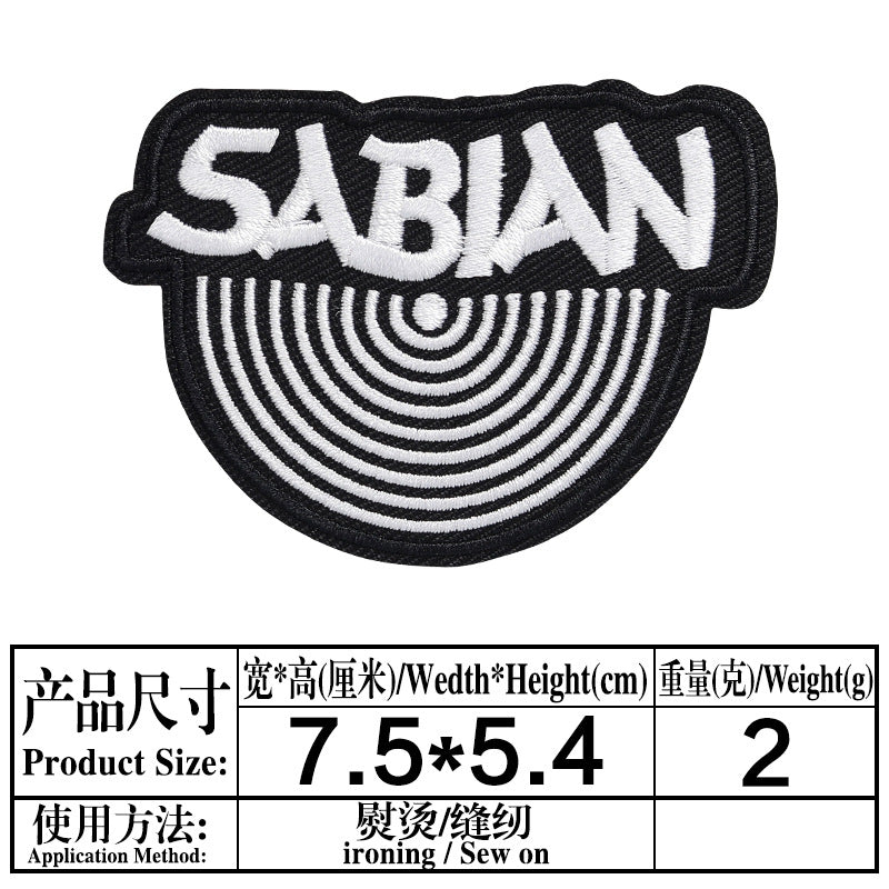 Wholesale Trendy Embroidered Letter Patches Set Of 4 Black Twill Badges For Clothing Decorative Resale Accessory