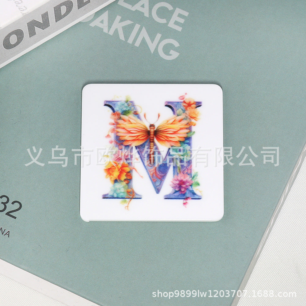 Wholesale 10pcs Cartoon Square Butterfly Personalized Bag FlatBack