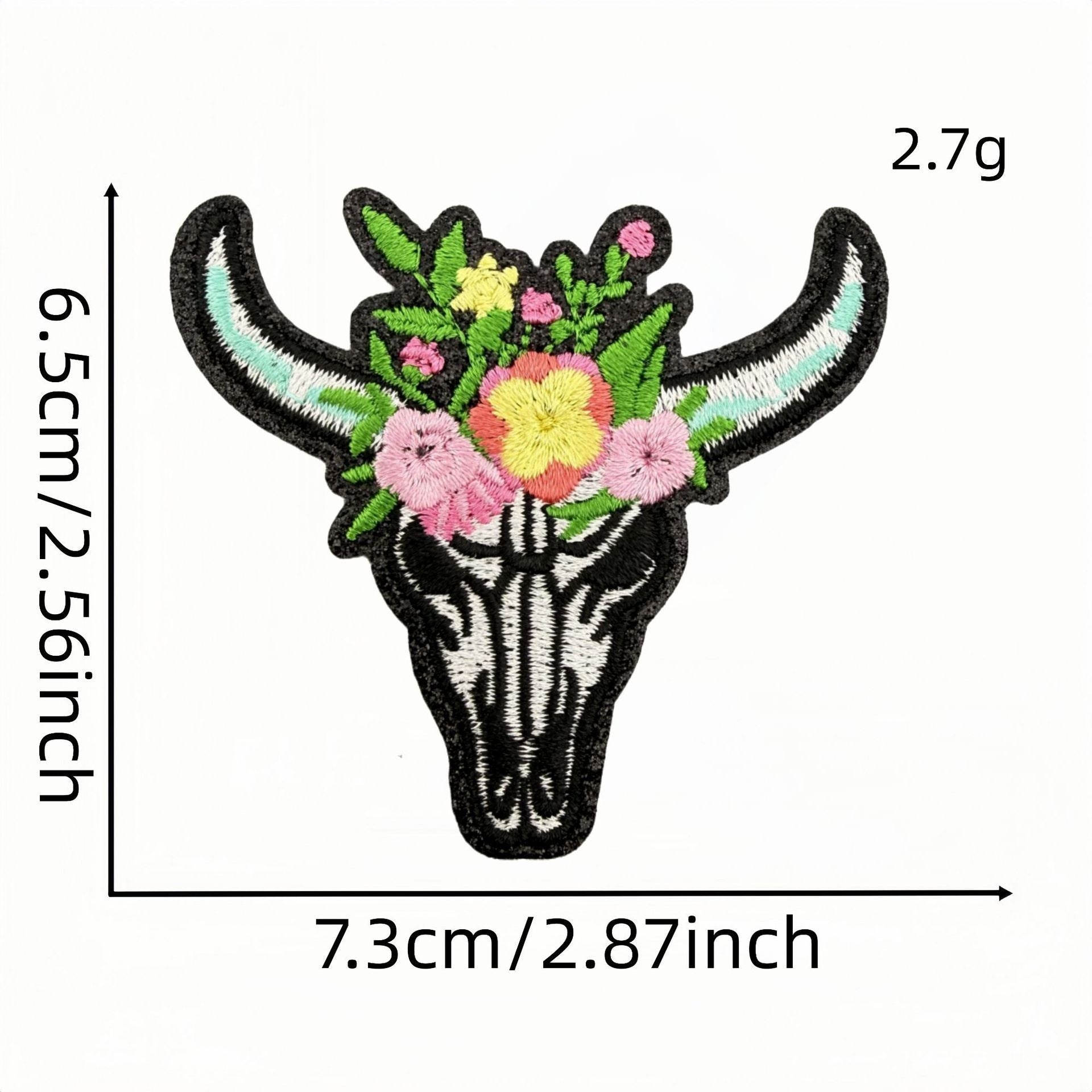 Wholesale Turquoise Western Cowboy Embroidered Iron On Patches Leopard Bow Plaid Heart Designs DIY Decorative Accent For Shoes Hats Everyday Use