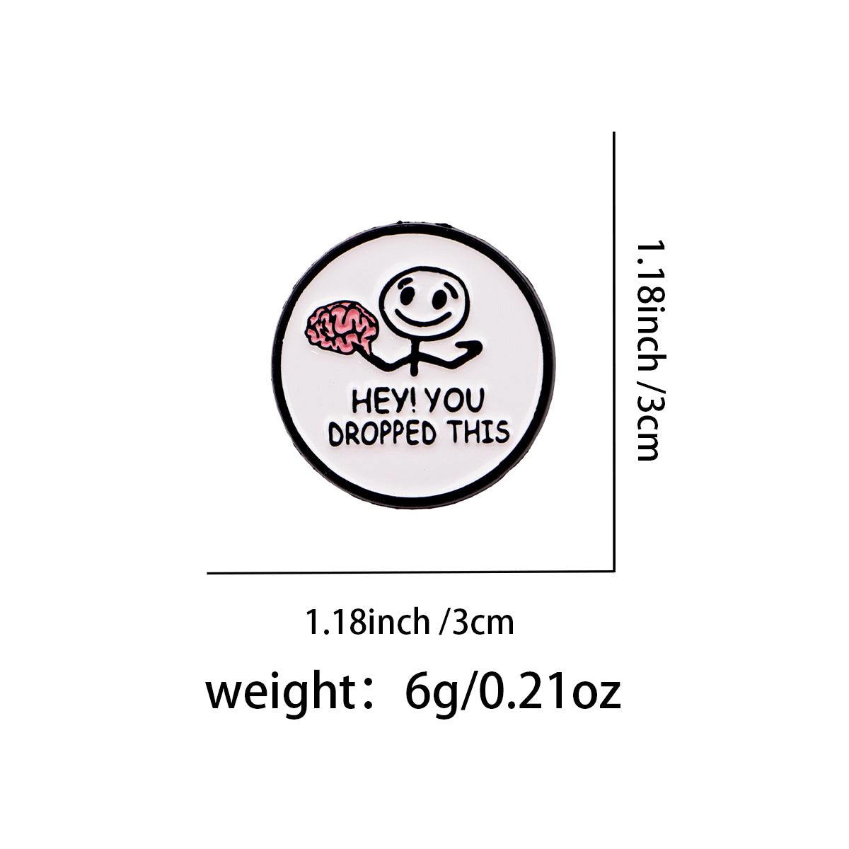 Wholesale Cartoon Metal Badge Creative English Letter Ornaments