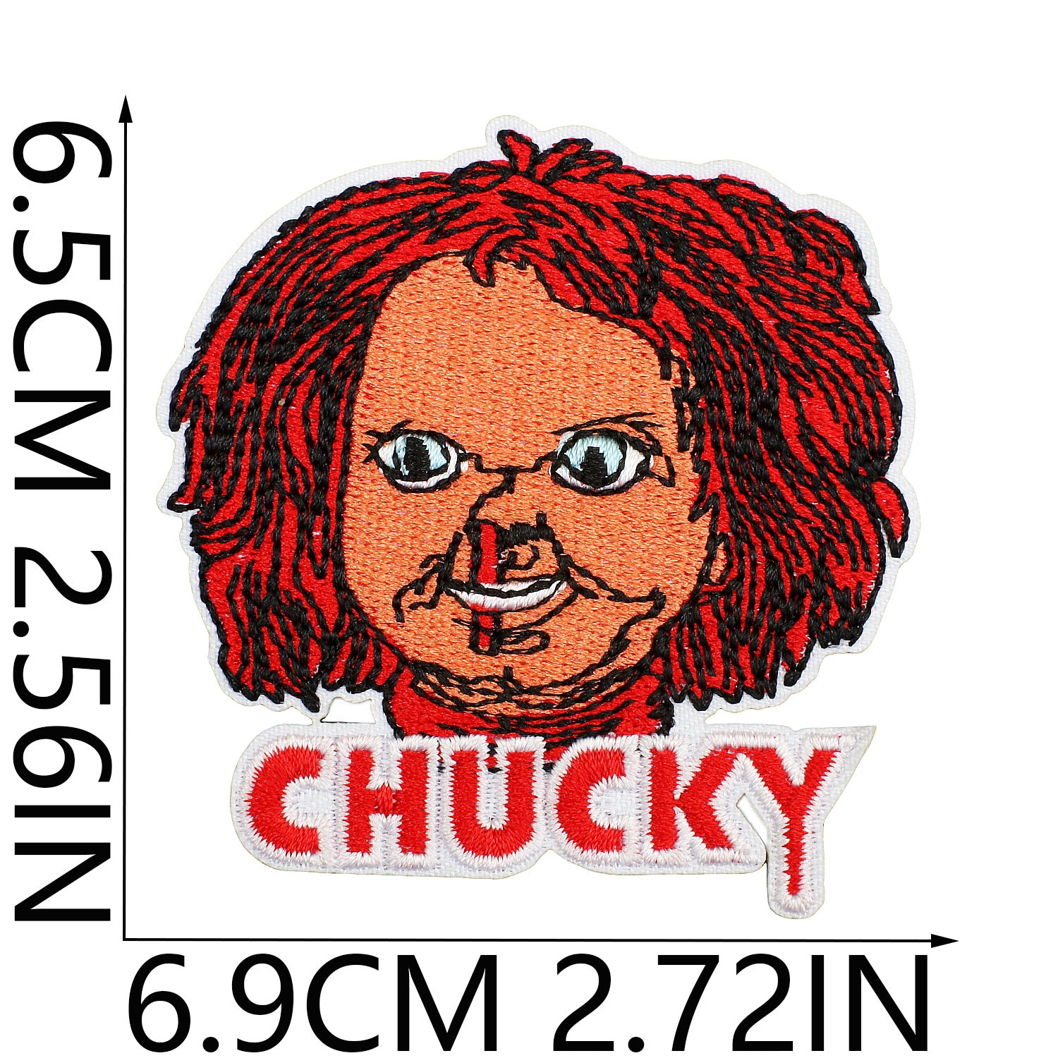 Wholesale Party  Embroidered Patches Creepy Clown Mummy Design Polyester Clothing Applique For Costume DIY OLY Exclusive