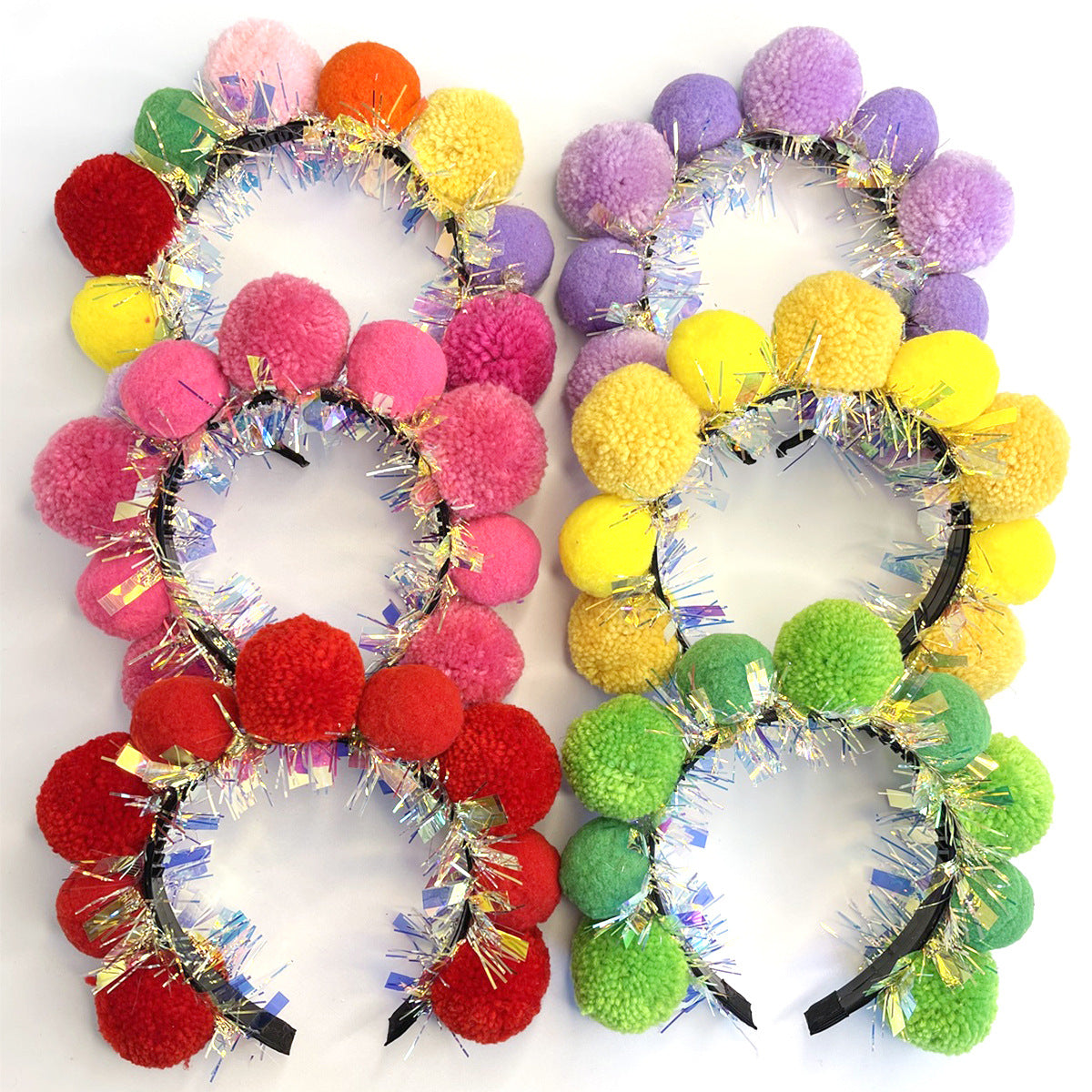 Wholesale All-match Three-dimensional High Cranium Top Pair Red New Year Holiday Headband