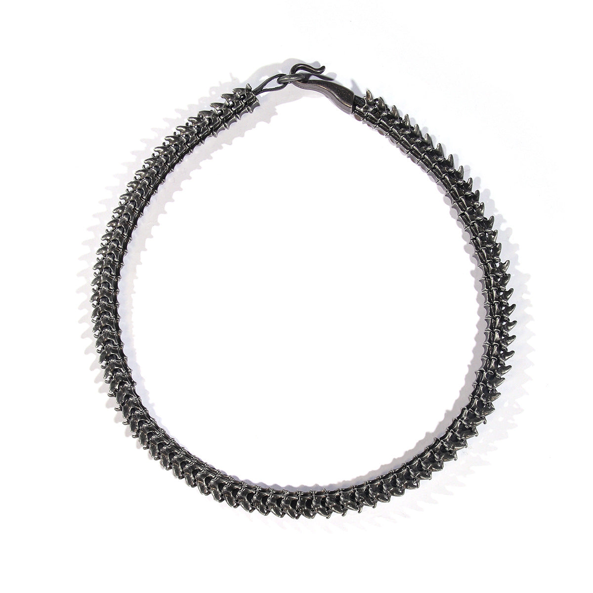 Wholesale Vintage Dark Dragon Spine Leather Alloy Bracelet