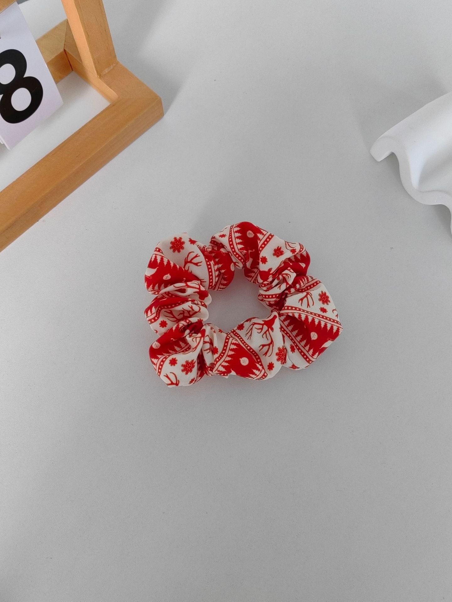 Wholesale Christmas satin large intestine hair tie high elastic rubber band hair tie