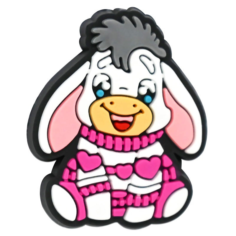 Wholesale  Random 100pcs/pack Cartoon Thick Patch Perforated DIY Ballpoint Pen Beads