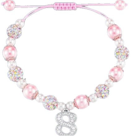 Wholesale Hand woven colorful diamond unicorn pendant bracelet