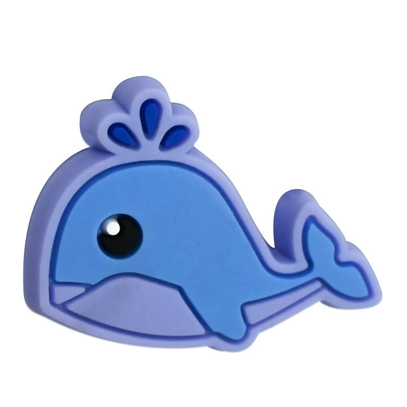 Wholesale   Random 100pcs/pack  Cartoon Ocean Animal Series PVC Soft Rubber Thick Sheets DIY Beading