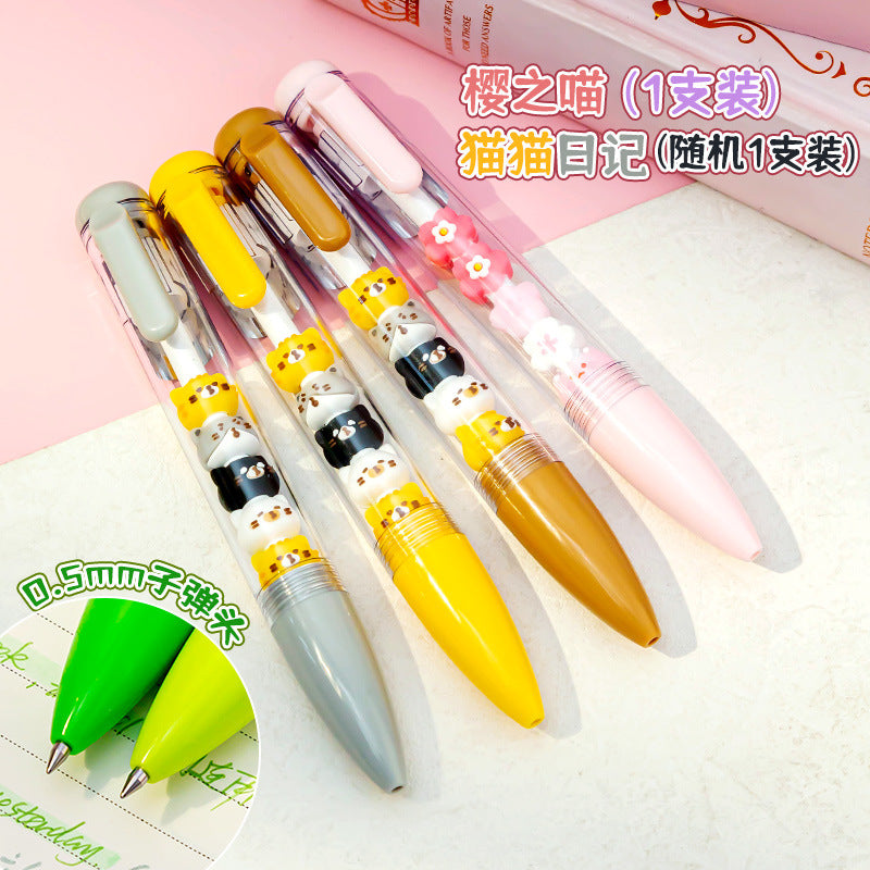 Wholesale DIY string gel pen black smooth ballpoint pen